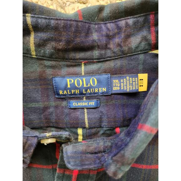 Polo Ralph Lauren Men's XXL Classic Fit Plaid Button -Down Shirt - Picture 3 of 6